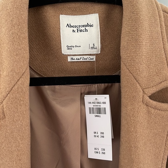 Abercrombie & Fitch Wool-Blend Dad Coat *SOLD* - Picture 5 of 9